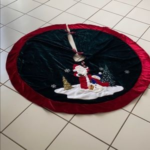 Reversible Christmas tree skirt